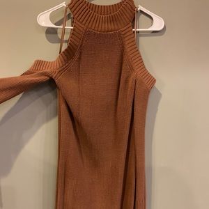 Abercrombie & Fitch brown sweater dress